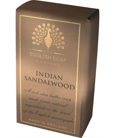 The English Soap Company Pure Indulgence Shea Butter Soap 190g Indian Sandalwood