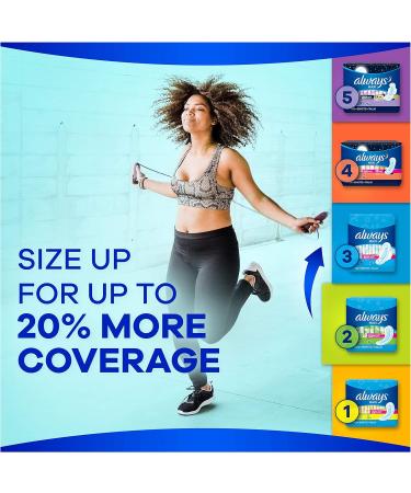 Always Maxi Size 2 Super Pads for Women Unscented - 168 Count (Pack of 4) - Buy Online on GoSupps.com