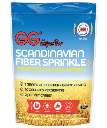 GG Scandinavian Fiber Crispbread, Appetite Control Bran Sprinkles, 8.8 Oz (Pack of 6)