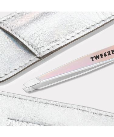 Tweezerman Winter Frost Mini Slant Tweezer with Case - Precision Hair Removal Tool - Buy Online on GoSupps.com