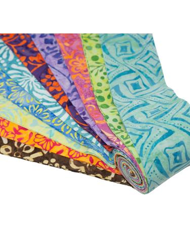 Stitch & Sparkle Indonesian Premium Batik Cotton Vibrant Dreams Jelly Roll 2.5''x 44'' - Buy Online on GoSupps.com