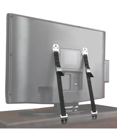 Jambini Metal Furniture / TV Safety Straps - TV Anti Tip Straps - Earthquake Straps (2 Pack)