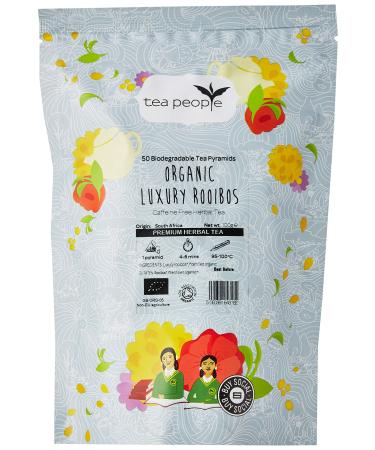 Tea People Organic Luxury Rooibos - 50 Pyramid Refill Pack Rooibos 1 Count (Pack of 1)