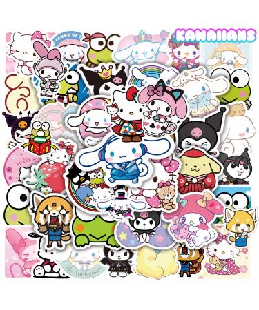 KAWAIIANS 100PCS Kawaii Stickers, Cute Japanese Anime Sticker for Kids Teens Girls Adults (100pcs Cute)