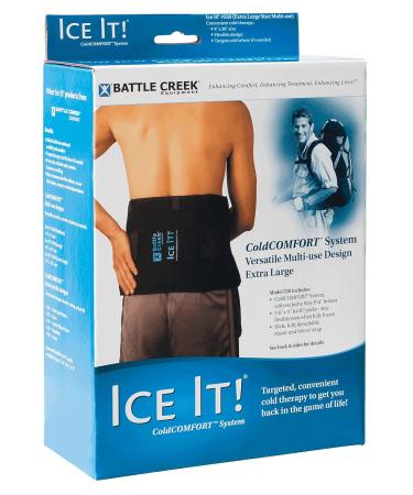 Battle Creek Ice It! ColdCOMFORT Extra-Large System with 3 Ice Packs - 9 x 20 - Cold Therapy Solution - Buy Online on GoSupps.com