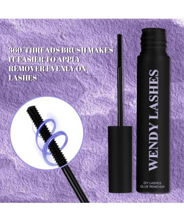 WENDY LASHES Lash Remover for Cluster & Individual Lashes | Gentle Low-Irritating DIY Eyelash Extension Solution (5ml) - Shop Internationally - Buy Online on GoSupps.com