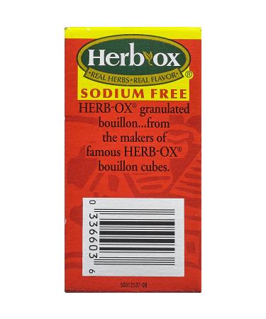 HERB OX Beef Instant Broth & Seasoning Sodium Free 8 Count - Pack of 12 - Buy Online on GoSupps.com
