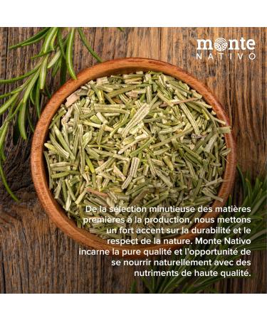 Romarin s ch Monte Nativo (500g) - Rosemary - Romarin seche - pices aromatiques s ch es avec soin id ales pour Cuisiner et Assaisonner - Ar me et Go t intenses Romarin s ch 500 g (Lot de 1) - Buy Online on GoSupps.com