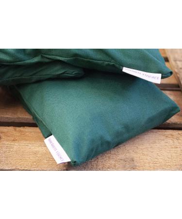 Lamarous Warming Pillows - 48x15 cm 100% Cotton Thermal Pillows with Wheat & Lavender Seeds for Neck & Colic Relief | Washable Cover Heat & Cold Therapy Green - Buy Online on GoSupps.com