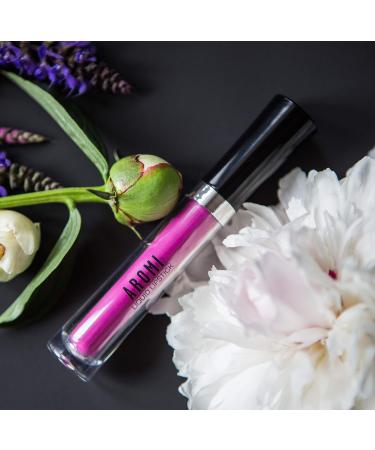 Aromi Matte Liquid Lipstick - Vegan & Cruelty-free Lip Color | Lightweight, Highly Pigmented & Long-lasting | Pink Peonies - Buy Online on GoSupps.com