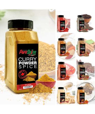PureSpice Curry Powder Spice 454 Grams | Restaurant Grade Vegan Kosher Powder Seasoning | Premium Flavor for Cooking Meat Steak Rub and Sauce (Curry Powder) - Buy Online on GoSupps.com