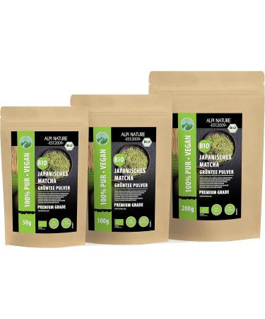 Organic Matcha Powder from Japan (200g) Premium Grade Green Tea Japanese Matcha Tea Powder from Controlled Organic Cultivation - Buy Online on GoSupps.com