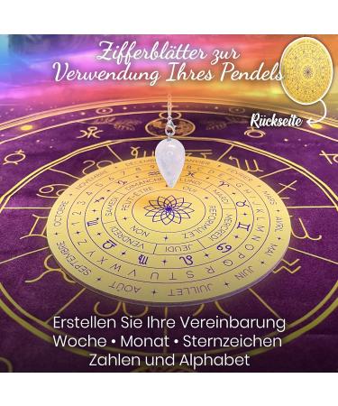 Vibratis Wooden Flower for Reloading Stones & Fortune Telling - 15 cm Made in France with Bracket for Dials & Pendulum Board - Buy Online on GoSupps.com