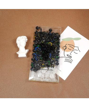 TOAOB 140pcs 12mm Colorful Plastic Safety Eyes with Washers - Ideal for Stuffed Animals, Amigurumis, Crochet Bears, Dolls - Buy Online on GoSupps.com