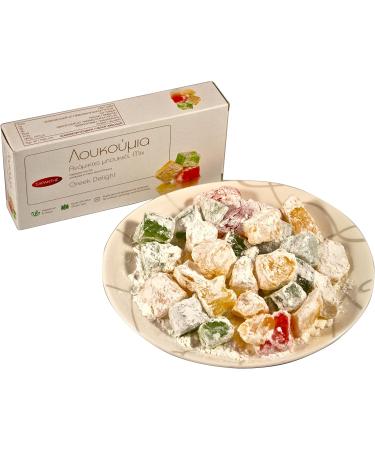 Greek Turkish Delight (Loukoumi Loukoum Lokum) Bites Rose Flavor 400gr - Buy Online on GoSupps.com