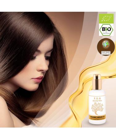 R&M Beauty Olo Argan Oil Serum - 100% Organic & Fair Trade - Vegan Face Hair & Skin Care - 100 ml Pump Bottle - International Shipping - Buy Online on GoSupps.com