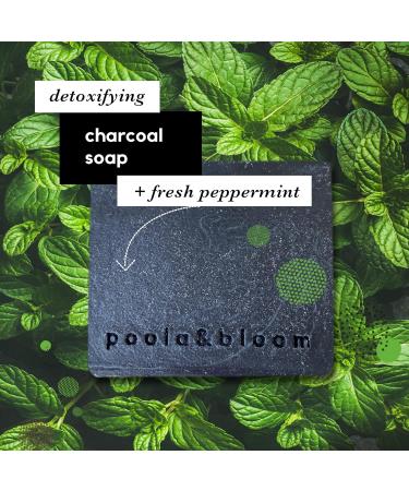 4er Nature Shower Soap Set - Activated Carbon & Peppermint - Palm Oil-Free Solid Shower Gel for Men & Women - Personal Care Black Soap for Beautiful Skin - Buy Online on GoSupps.com