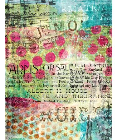 6 Mulberry Paper Images 30gsm for Decoupage & Mixed Media - 8 x 10.5 inch Rice Paper Sheets - Buy Online on GoSupps.com