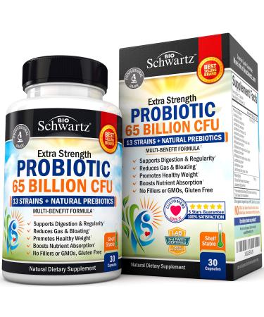 BioSchwartz Probiotic 65 Billion CFU 30 Capsules