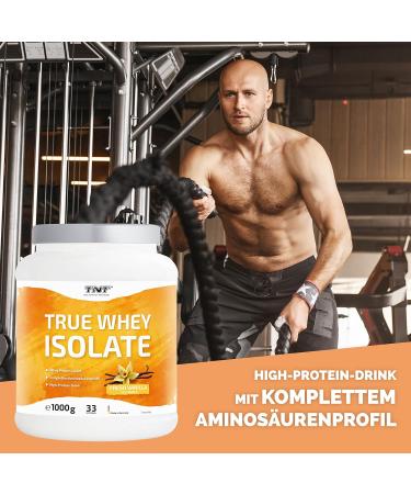 Buy TNT True Whey Protein Isolate Powder (1kg) - Delicious Vanilla Protein Shake with Great Solubility - International Shipping Available - Buy Online on GoSupps.com