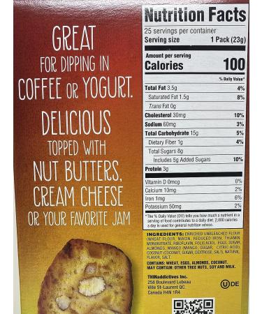 Mango Coconut Almond ThinAddictives Cookie Crisps - 20 oz Party Size - Buy Online on GoSupps.com
