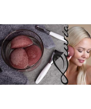 Konjac Swim Set Luvia Red Clay Natural Sponge for Facial Cleaning & Peeling | Vegan & Perfect for Sensitive Skin - Buy Online on GoSupps.com