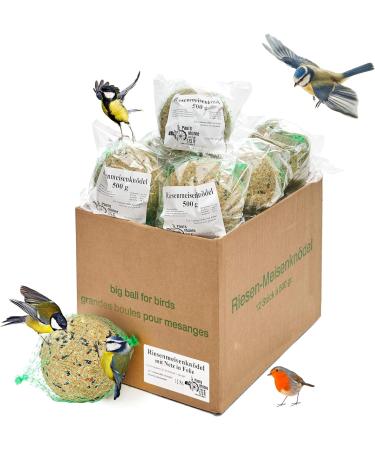 Paul's Mill Giant Tasting Dumplings - Premium Supplementary Feed for Wild Birds | 12 x 500g Pack - Buy Online on GoSupps.com