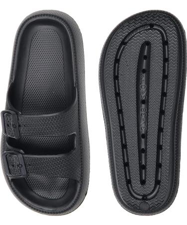 Weweya Pillow Slippers - Double Buckle Adjustable Slides - Unisex EVA Flat Sandals - Buy Online on GoSupps.com