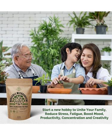 Non-GMO Heirloom Broccoli Sprout Seeds Kit - 1lb Bulk Resealable Bag for Microgreens. Ideal for Soil, Coconut Coir, Garden, Aerogarden & Hydroponic Systems - Buy Online on GoSupps.com