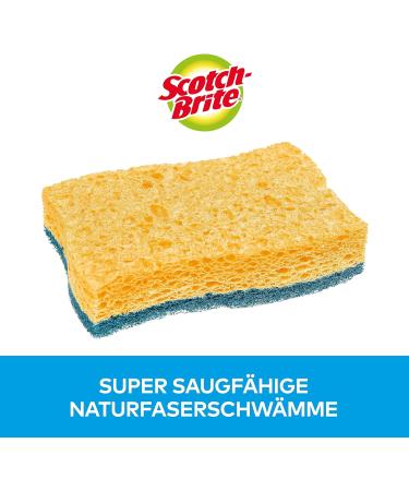 Scotch-Brite Delicate Non-Scratching Cleaning Sponge - 10 Pack | High-Suction Scratch-Free Cellulose Sponges for Everyday Cleaning | International Shipping Available - Buy Online on GoSupps.com