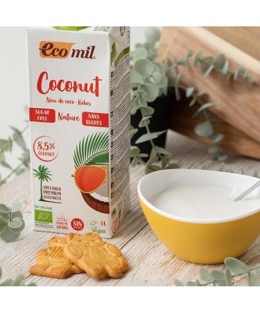 ECOMIL Organic Coconut No Sugar 1ltr - Buy Online on GoSupps.com