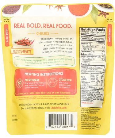 Tasty Bite Vindaloo Curry - Heat & Eat Indian Entrأ©e, 10oz | Authentic Flavor - Buy Online on GoSupps.com