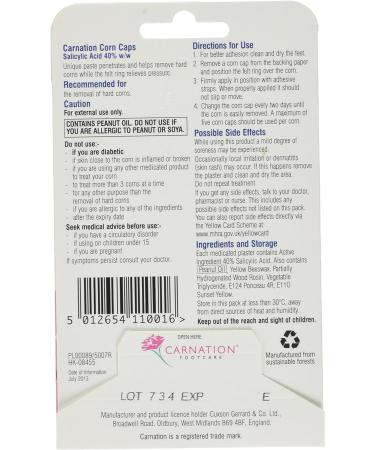 Carnation Corn Caps - 5 Count (Pack of 1) for Effective Corn Removal - Buy Online on GoSupps.com