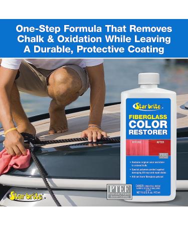 STAR BRITE Fiberglass Color Restorer With PTEF - 16 oz | Marine Grade Formula for Restoring Fiberglass Surfaces - Buy Online on GoSupps.com