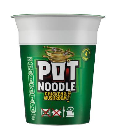 Pot Noodle Chicken and Mushroom 90 g (Pack of 12)
