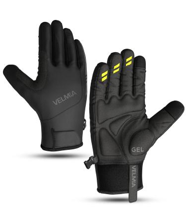 VELMIA cycling gloves winter I waterproof winter gloves for men & women warm outdoor sports gloves for running