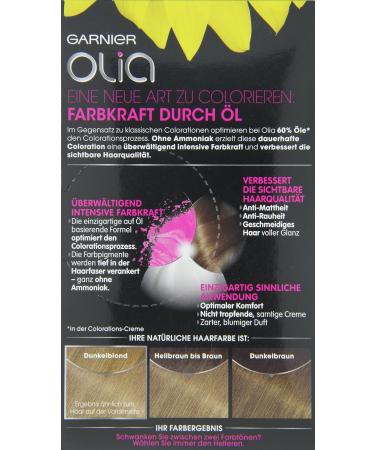 Garnier Olia 7.0 Medium Blonde Hair Color - Vibrant and Natural Shade - Buy Online on GoSupps.com