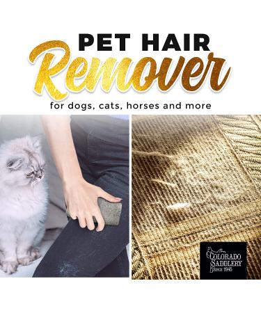 Colorado Saddlery Pet Hair Remover Stone Tool for Dogs, Cats & Horses - Removes Hair from Furniture, Clothes & Upholstery - Buy Online on GoSupps.com