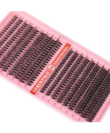 Goddvenus 360pcs Individual Eyelashes Cluster Lashes Wispy Lashes Individual Cluster 40D+50D Lash Clusters 8-16mm Eyelash Clusters Natural Eyelashes Individual Russian D Curl Lash Extensions C-40D+50D - Buy Online on GoSupps.com