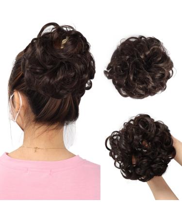 Meiriyfa Hair Part Hair tie updos Unordered Perquence Board Thick Welly Hair Parts High Interior Hairstyle Power Hair Experiences (Dark Brown)
