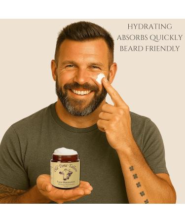 Organic Tallow Face Moisturizer - 4oz - 100% Grass Fed Beef Tallow For Skin Care - Made in the USA - Whipped Tallow Balm - Hydrating Salve - Natural Lotion - Ancestral Skincare - Amber Glass - Vanilla - Buy Online on GoSupps.com