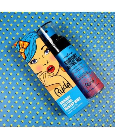 Rude Cosmetics Radiant Lasting Makeup Mist for Women | 2 oz | Long-Lasting Hydration & Shine - Buy Online on GoSupps.com