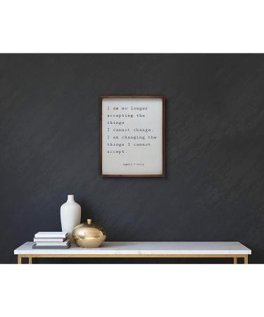 Creative Co-Op Wood Framed 'I Am No Longer' Wall D cor - Multi Color - Buy Online on GoSupps.com