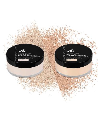 Manhattan Soft Mat Loose Powder - Natural 1 20g | Perfect for Mattifying & Setting Makeup | Buy Internationally - Buy Online on GoSupps.com