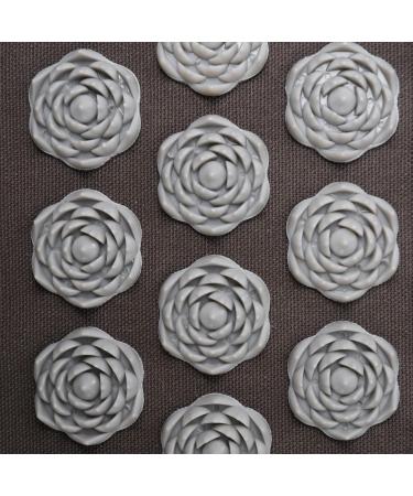 Yogishop Acupressure Mat - Lotus Blossom Graphite | International Shipping Available - Buy Online on GoSupps.com