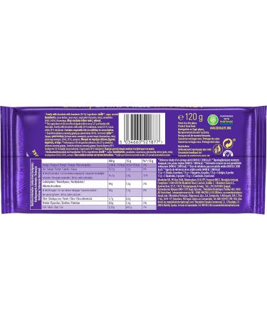 Cadbury Dairy Milk Whole Nut Bar 120 g Bar 1 Count (Pack of 1) - Buy Online on GoSupps.com