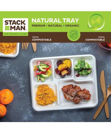125-Pack 100% Compostable 12 oz. Paper Bowls | Eco-Friendly Biodegradable Bagasse | Heavy-Duty Natural Disposable Bowls - Buy Online on GoSupps.com
