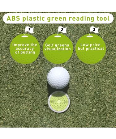 Golf Green Reader Pro Putt Ball Marker with Bubble Level - High Precision Putting Aid | 40x10mm - Buy Online on GoSupps.com