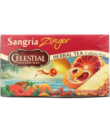 Celestial Herbal Tea Sangria Zinger Bags, 20 Count
