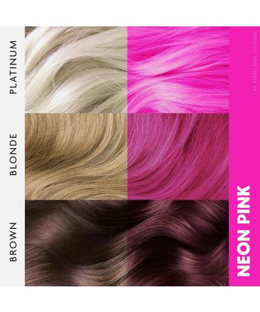 Rebellious Colours 100% Vegan Neon UV Pink Hair Dye - 100ml | Semi-Permanent, Glow Under UV Blacklight | Vegan & Cruelty-Free - Buy Online on GoSupps.com